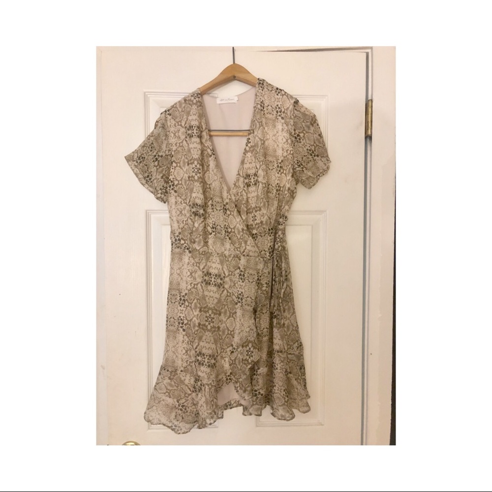 All in Favor Tie Front Dress